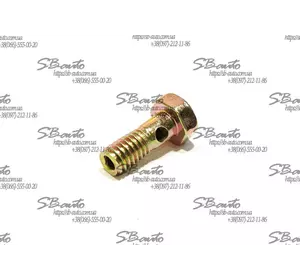 Штуцер (Болт) обратки топлива с форсунки Dong Feng (Донг Фенг) 47 / 1064 / 1074. d-6mm. Штуцер (Болт) обратки топлива с форсунки Dong Feng (Донг Фенг) 47 / 1064 / 1074. d-6mm.